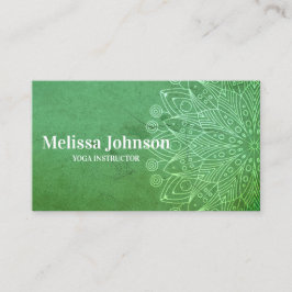 Green Mandala Yoga Meditation Afsprakenkaartje