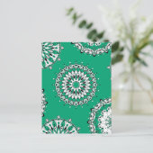 Green Mandalas 1 Briefkaart (Staand voorkant)