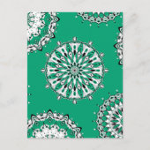 Green Mandalas 2 Briefkaart (Voorkant)