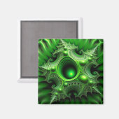 Green Mandelbrot Portal Magneet (Voorkant / Achterkant)