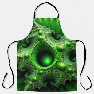 Green Mandelbrot Portal Schort