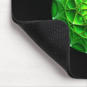 Green Mandelbrot Shield Muismat (Hoek)