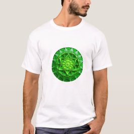 Green Mandelbrot Shield T-shirt
