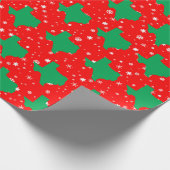 Green Map of Texas Pattern Kerstmis Cadeaupapier (Hoek)