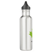 Green Maple Leaf Canada Waterfles (Links)