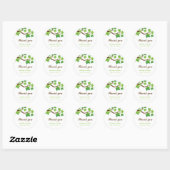 Green Maple Leaves Bedankt Sticker (Vel)