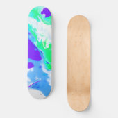 Green Marble Colored Pour Persoonlijk Skateboard (Voorkant)