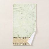 Green Marble Diamond Bling Bad Handdoek (Handdoek)