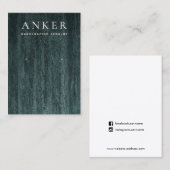 Green Marble Earring Jewelry Display Visitekaartje (Voorkant / Achterkant)