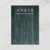 Green Marble Earring Jewelry Display Visitekaartje (Voorkant)