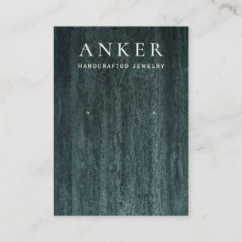 Green Marble Earring Jewelry Display Visitekaartje