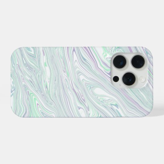 Green Marble Fusion Phone Case iPhone Hoesje (Achterkant horizontaal)