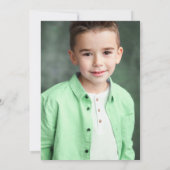 Green Marble Geode Foto First Heilige Communie Kaart (Achterkant)