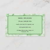 Green Marble Glam Gold & Glitter Visitekaartje (Achterkant)