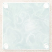 Green Marble Glazen Onderzetter (Achterkant)