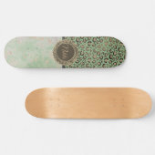Green Marble Glittery Gold Leopard Custom Persoonlijk Skateboard (Horizontaal)