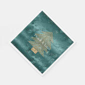 Green Marble Gold Glitter-kerstboom Servet (Hoek)