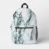 Green Marble Kijk Bedrukte Rugzak (Voorkant)