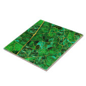 Green Marble Leaf Tegeltje (Zijkant)