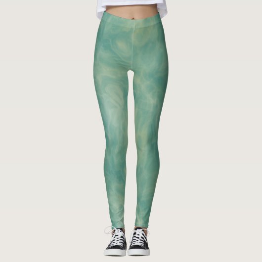 Green Marble Leggings (Voorkant)