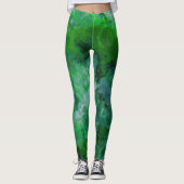 Green Marble Leggings (Voorkant)