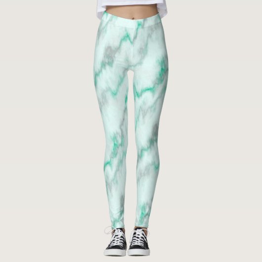 Green Marble Leggings (Voorkant)