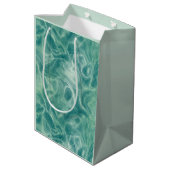 Green Marble Medium Cadeauzakje (Achterkant Gekanteld)