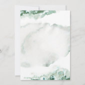 Green Marble Ombre Gold Lijst Unisex Birthday Kaart (Achterkant)