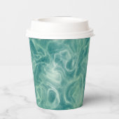 Green Marble Papieren Bekers (Achterkant)