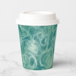 Green Marble Papieren Bekers