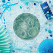 Green Marble Papieren Bordje (Feest)