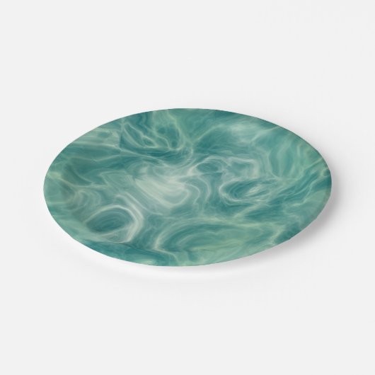 Green Marble Papieren Bordje (Gekanteld)