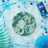 Green Marble Papieren Bordje (Feest)
