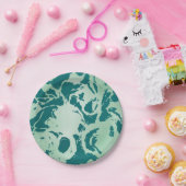 Green Marble Papieren Bordje (Feest)