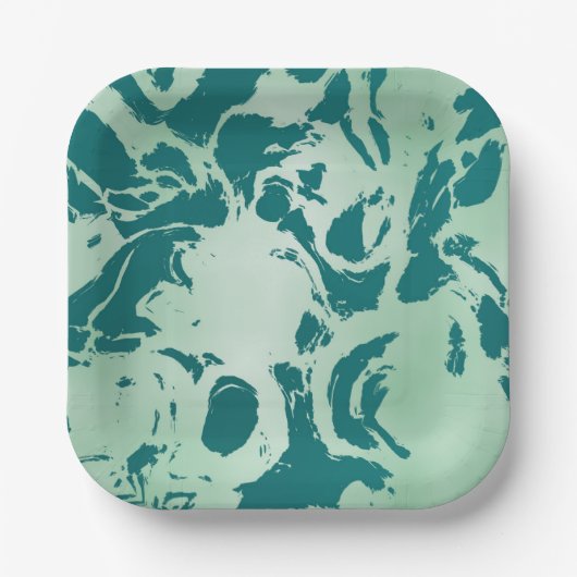 Green Marble Papieren Bordje (Voorkant)