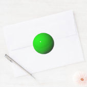 Green Marble Ronde Sticker (Envelop)