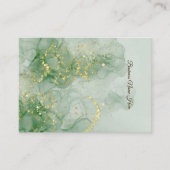 Green Marble Store Earring Display Card Visitekaartje (Voorkant)