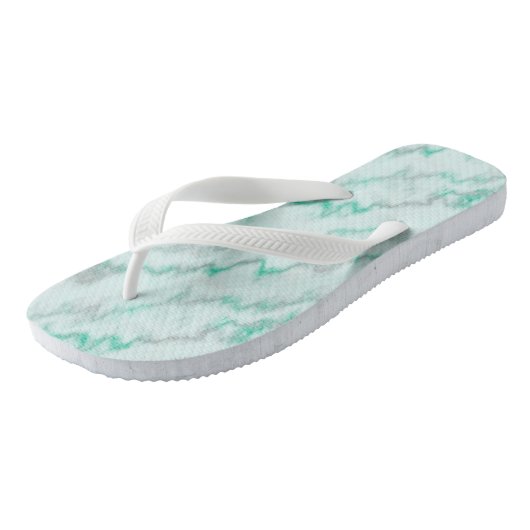 Green Marble Teenslippers (Schuin)