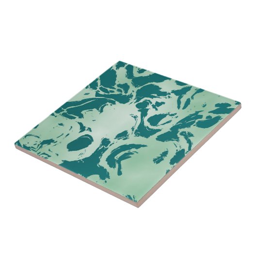 Green Marble Tegeltje (Zijkant)