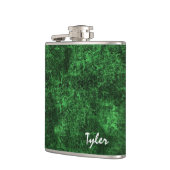 GREEN MARBLE Texture Custom Name Flask v13 Heupfles (Links)