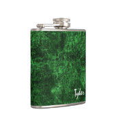 GREEN MARBLE Texture Custom Name Flask v13 Heupfles (Rechts)