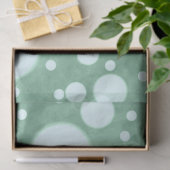 Green Marble White Polka Dots Pattern Decoupage Tissuepapier (Geschenk)