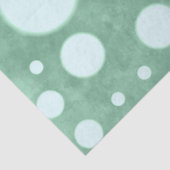 Green Marble White Polka Dots Pattern Decoupage Tissuepapier (Detail)