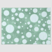 Green Marble White Polka Dots Pattern Decoupage Tissuepapier (Voorkant)