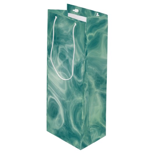 Green Marble Wijn Cadeautas (Voorkant Gekanteld)