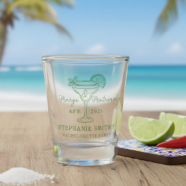 Green Margs and Matrimony Bachelorette Party  Shot Glas