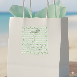 Green Margs and Matrimony Bachelorette Party  Vierkante Sticker