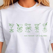 Green Martini Bachelorette Hoesje-up of slaap T-shirt