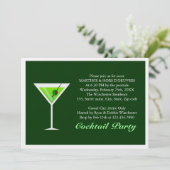 Green Martini Kaart (Staand voorkant)