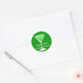 Green Martini Sticker (Envelop)